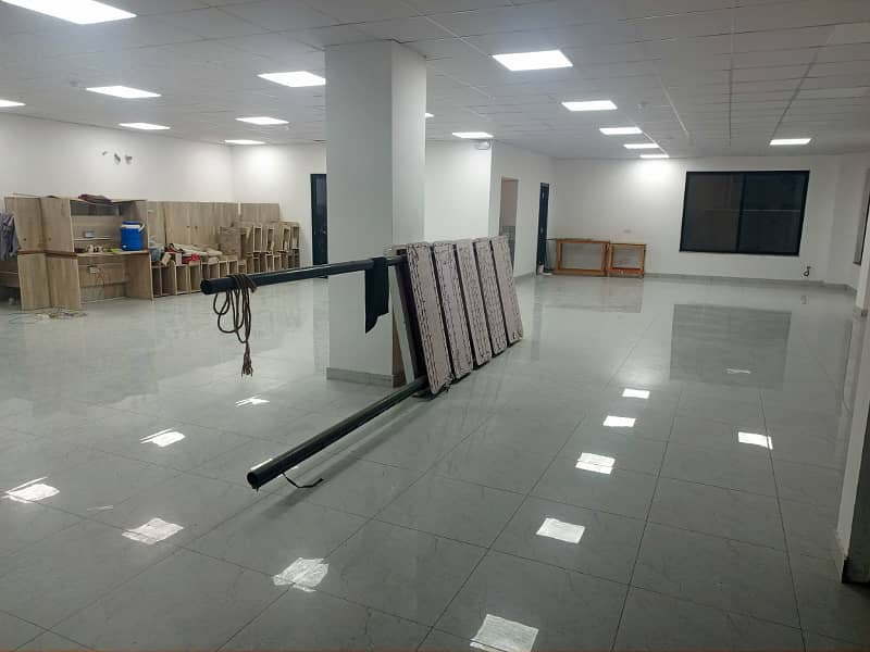 4500sqft brand new tiles floor Hall for rent at the prime location of johar town 10