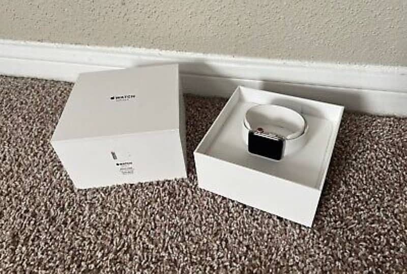 Apple WATCH STAINLESS STEEL Series3 4G NEW Condition 42MM Complete BOX 4