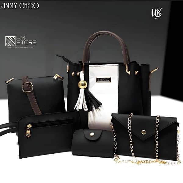 5 Pcs Women Leather Handbags Set 1