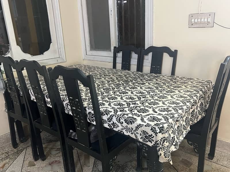 6chairs dining table 0