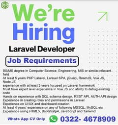 IT job Experience person needed