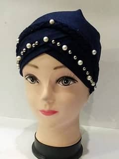 Premium Quality Hijab cap with Stones For Girls