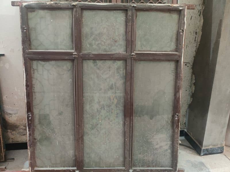 2 Iron Windows with Glass 1