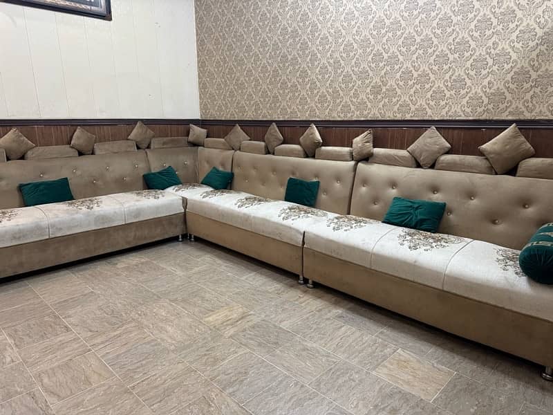 L shape sofa 11 seater 1