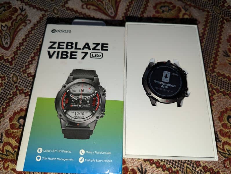 ZeBlaze Vide 7 Lite Smartwatch With original box, charger and straps 3