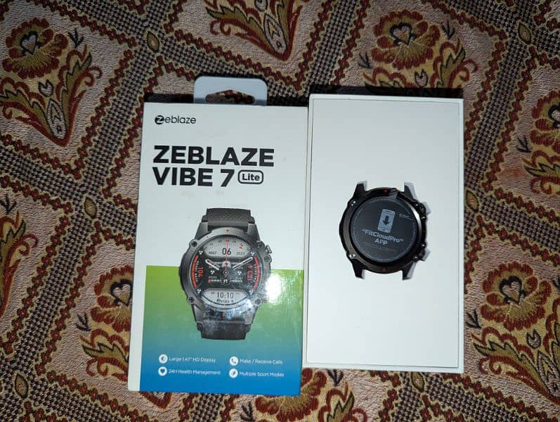 ZeBlaze Vide 7 Lite Smartwatch With original box, charger and straps 4