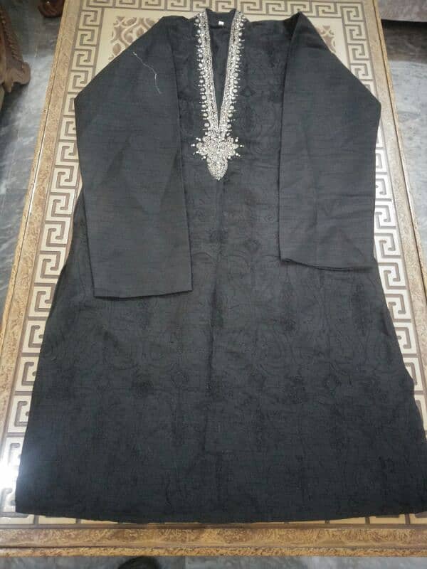 Black Kurta with embroidery 2