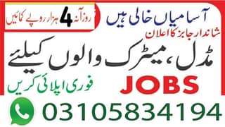 Online job available, Typing/Assignment/Data Entry/Ad posting etc