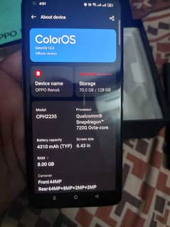 OPPO Reno 6 with unused accessories complete box no fault