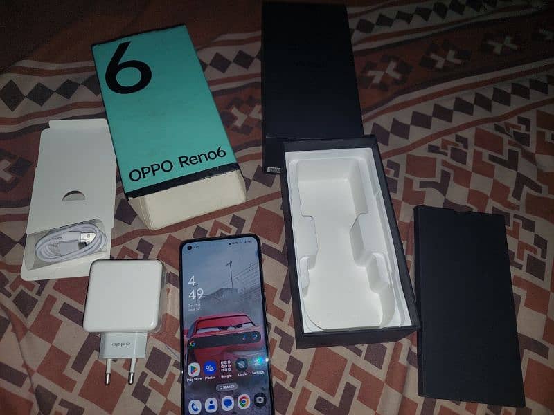 OPPO Reno 6 with unused accessories complete box no fault 4