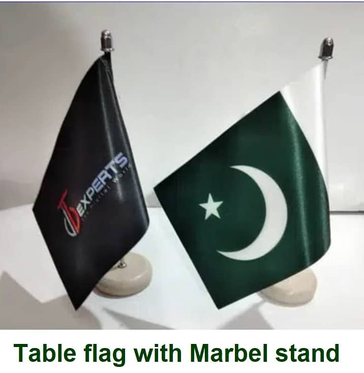 Pakistan Table Flag ,Indoor Logo Flag & vip Pole for office decoration 3