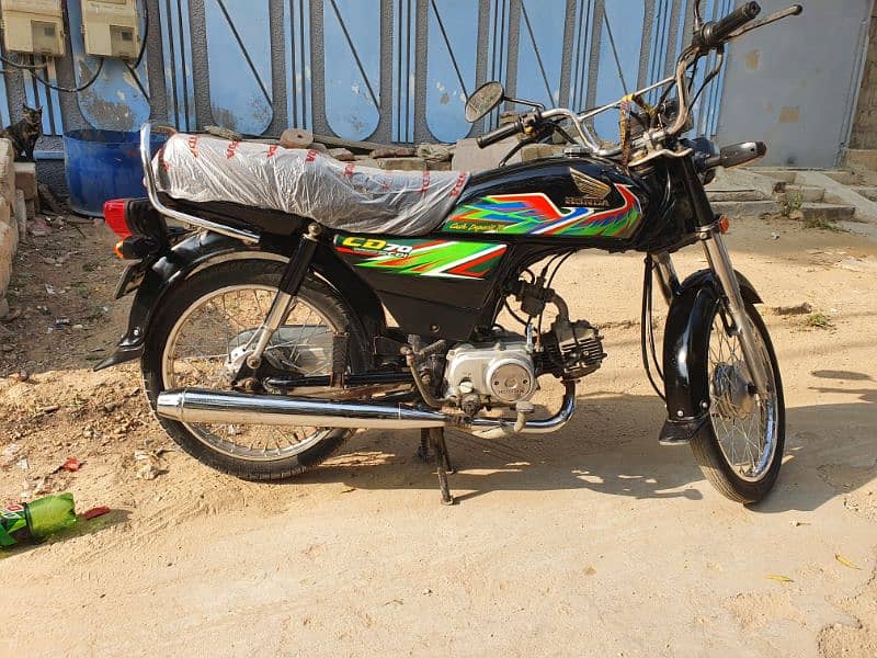 Honda CD70 In brand New Condition (Black Color) 14