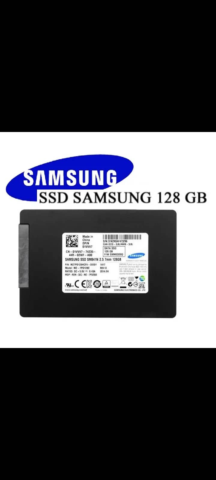 Samsung SSD Hard Disk 128GB 0