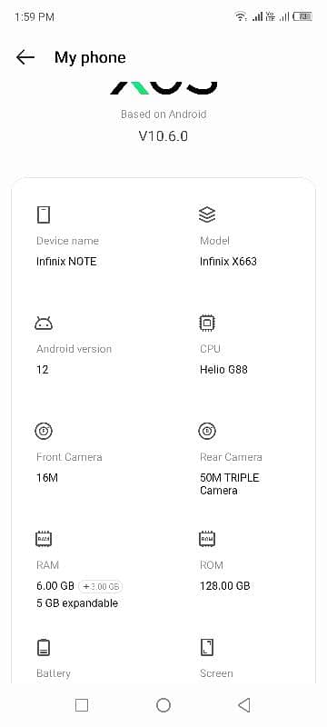 Infinix not12 usd new condition 5