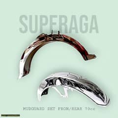 2pc Superaga Steal Mudguard(Rear) 70cc,125cc Motorcycle. New Condition