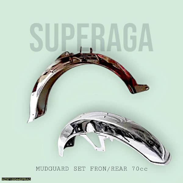 2pc Superaga Steal Mudguard(Rear) 70cc,125cc Motorcycle. New Condition 0