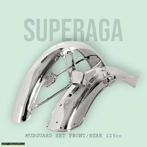 2pc Superaga Steal Mudguard(Rear) 70cc,125cc Motorcycle. New Condition 3