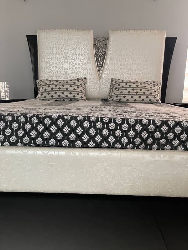 N. m furnishers branded king size bed 2