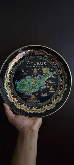 TYPRUS THE ISLAND OF VENUS Antique God plated Plate