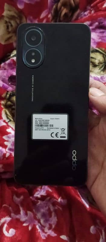 oppo a38 with box and charger 4