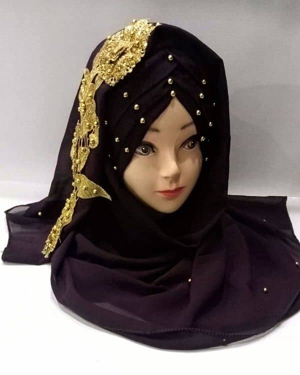 Premium Quality Floral Hijab For Girls 3