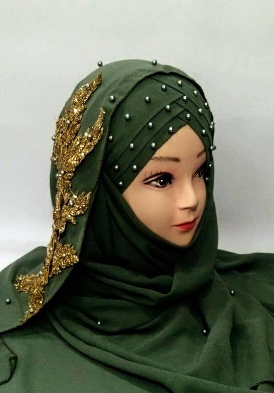 Premium Quality Floral Hijab For Girls 5