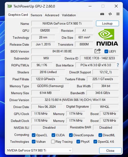 GTX 980Ti 6