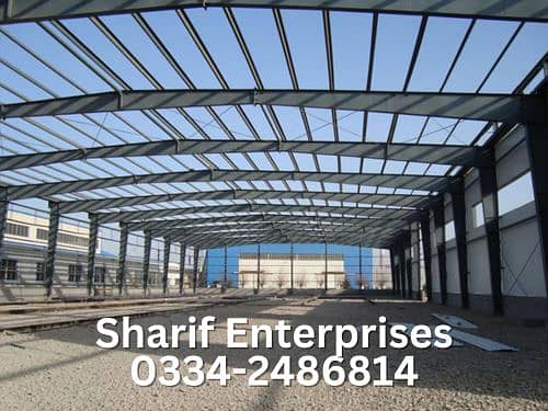 Industrial Shed / Per-Febricated steel Structure / Parking dairy shed 2