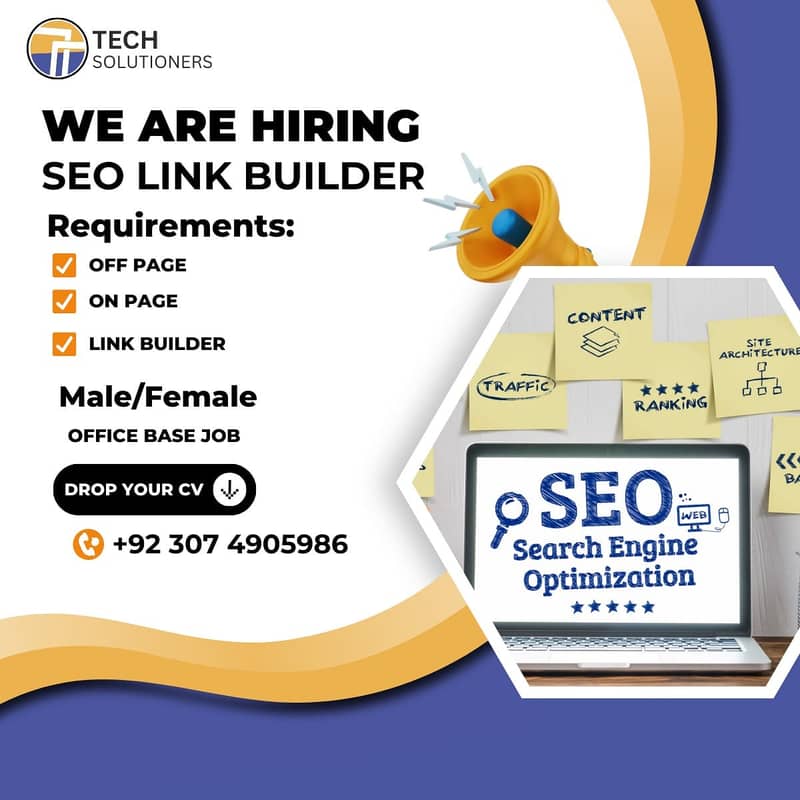 Seo Link Buliders Off page seo expert office based job 0