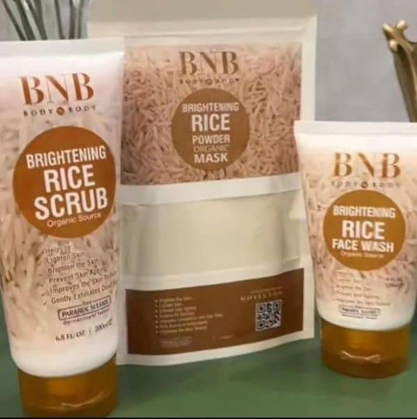 BNB BODY RICE BIRTHING GLOW KIT• arial: Cream • 1