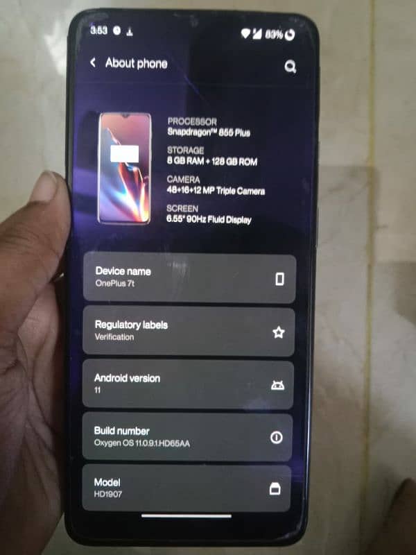 Urgent Sell OnePlus 7t 7