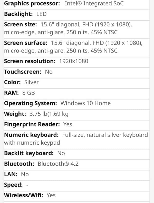 HP Laptop Core i7 11 generation 8