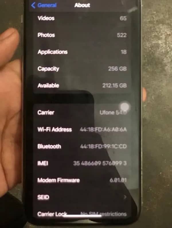 iphone X 256 gb condition 9.5 pta blocked urgent sale 4