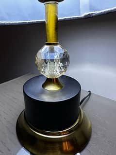 Golden and black lamps