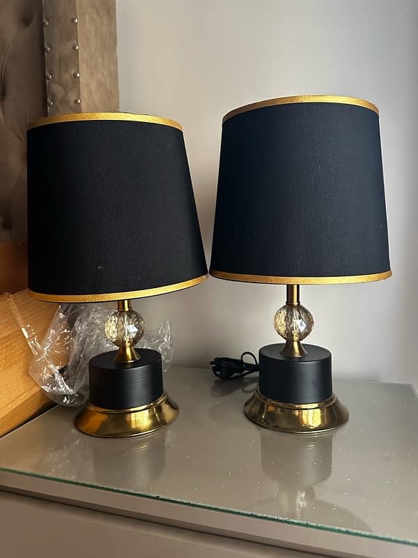 Golden and black lamps 1