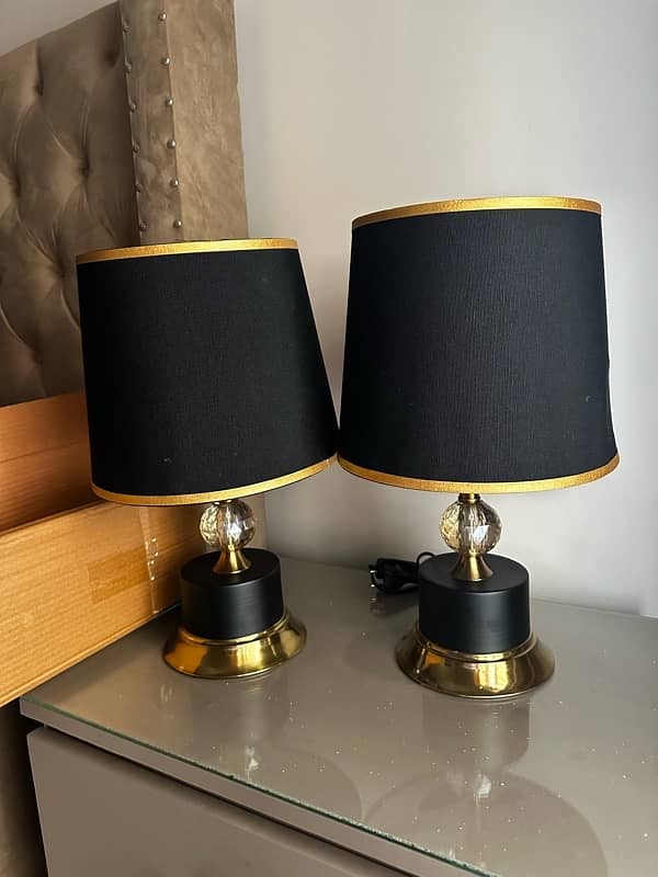 Golden and black lamps 2