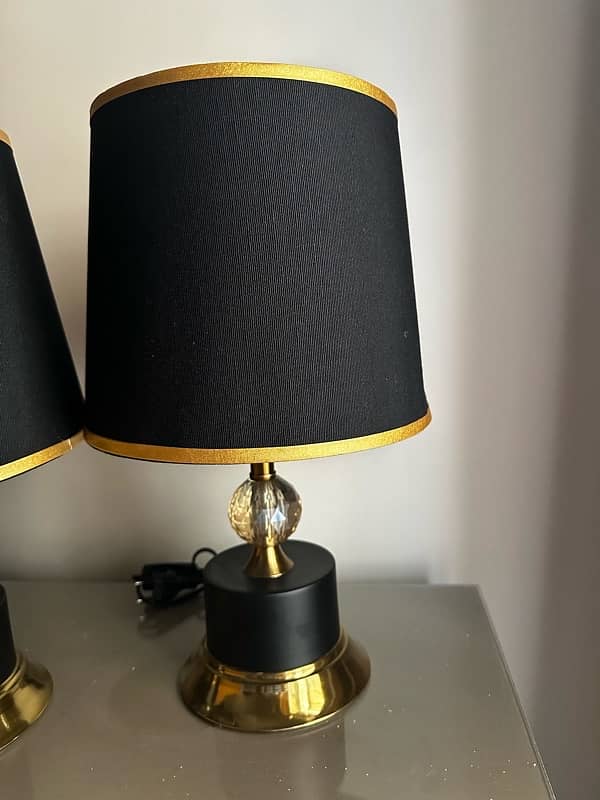 Golden and black lamps 4