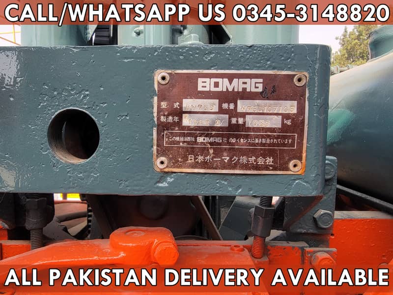 BOMAG BW-75S Walk Behind 1 Ton Hand Roller for Sale in Karachi Pakista 12