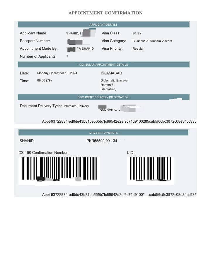 USA EARLY APPOINTMENT 0