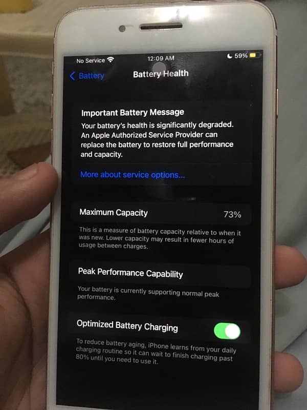 iPhone 7+ bypass 128gb 72health battery 6