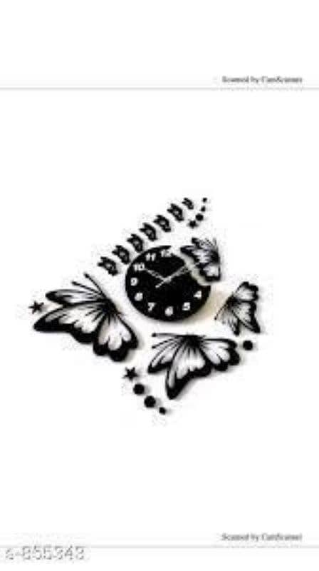 Butterfly design clock 0