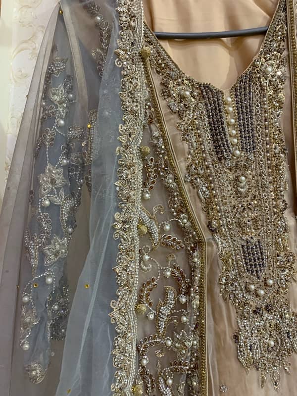 Walima lehanga| Walima Dress| Formal Dress| Grey lehanga 3