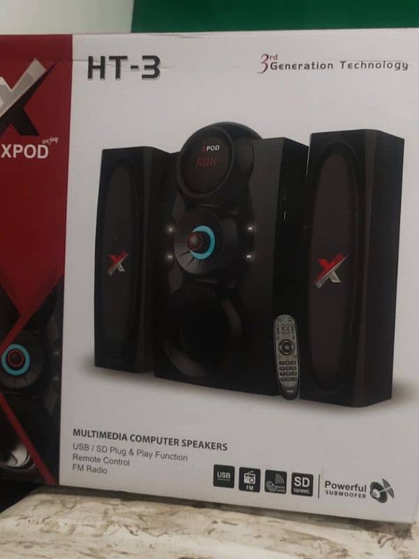 Xpod Ht-3.3 in 1 technology Speaker With Warranty 0