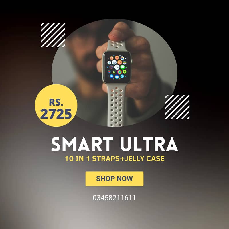 Ultra 10 in 1 | Smart watch with case | Aluminium Case 0