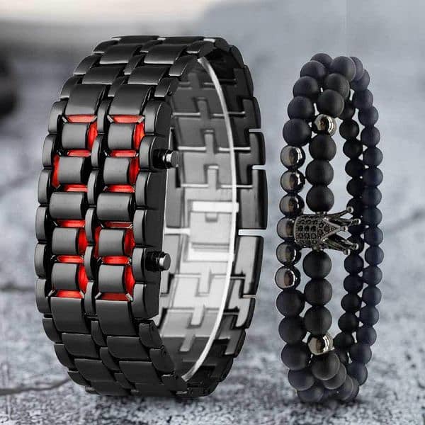 LED Stainless Steel Watch Whit Bracelets 0