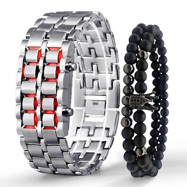 LED Stainless Steel Watch Whit Bracelets 1