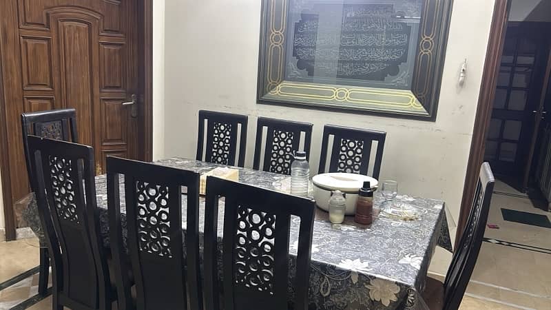 8 seaters dinning table wooden chairs n shesha 2