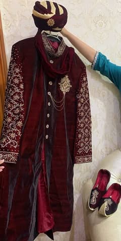 Mahroon Sherwani| Sherwani