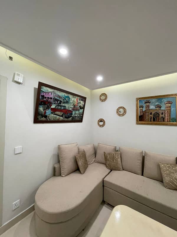 One Bed Furnished Apartment Available For Rent In Iqbal Block Sector E Bahria Town 3