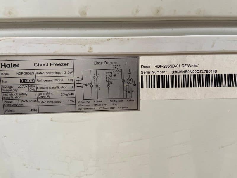 Haier D Freezer Single door 3